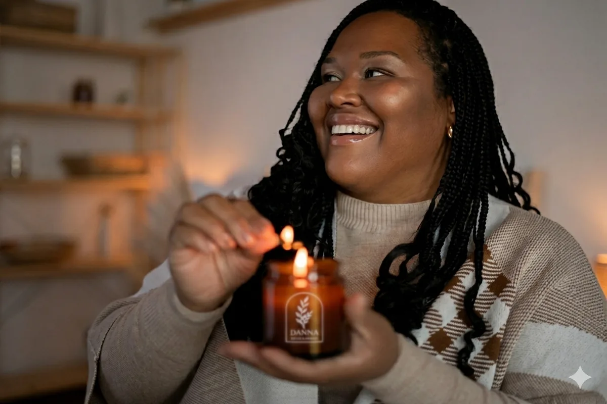 Velas aromáticas artesanais da Danna Decor & Aromas